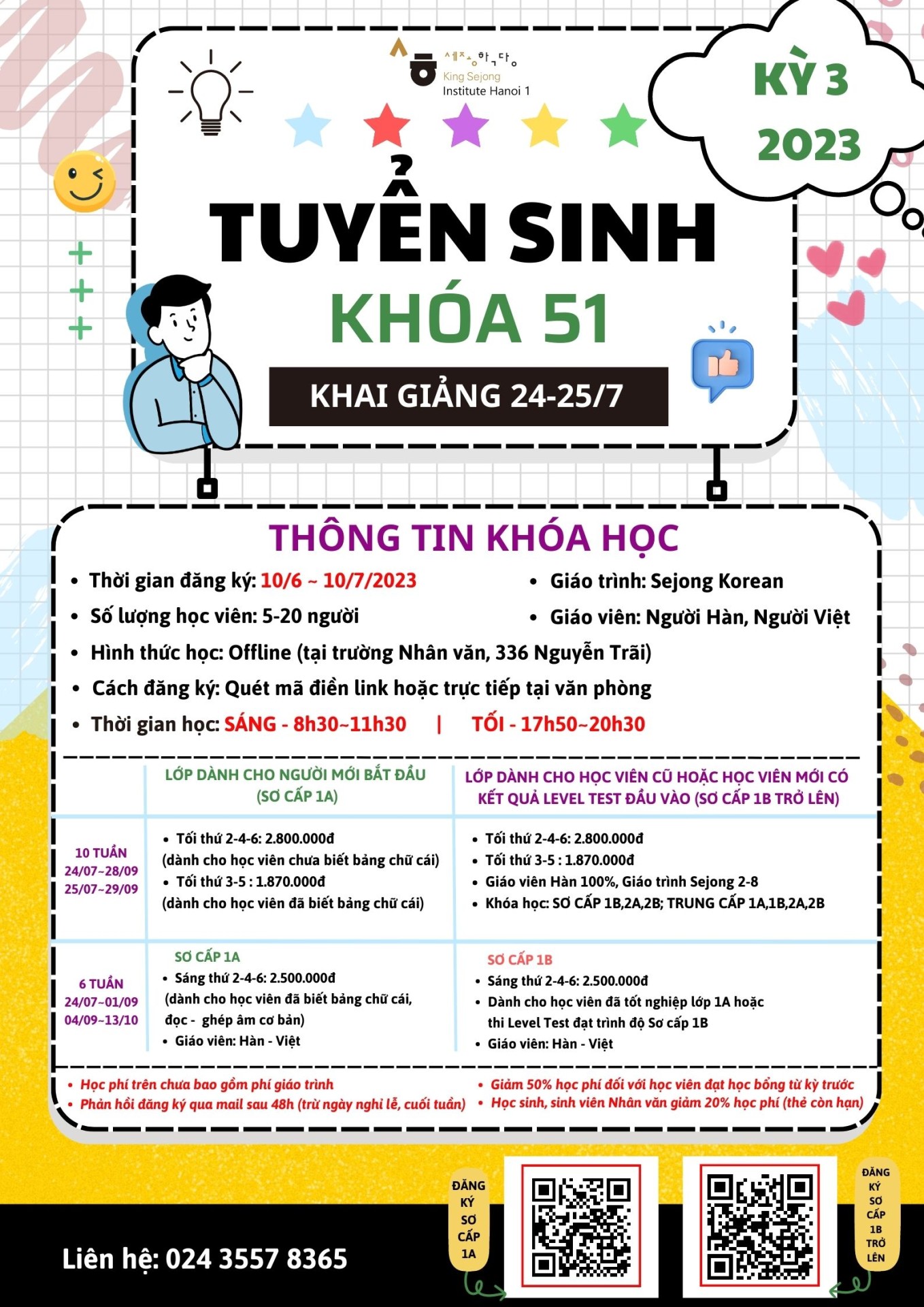 Poster Tuyển sinh K51 - 2023